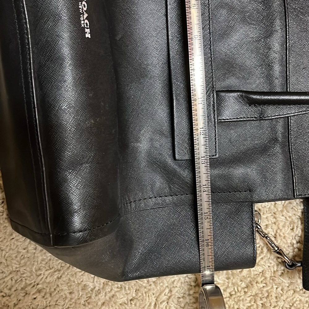❌SOLD❌COACH Bleeker Riley saffiano large black leather purse, 30149, EUC - Picture 12 of 15